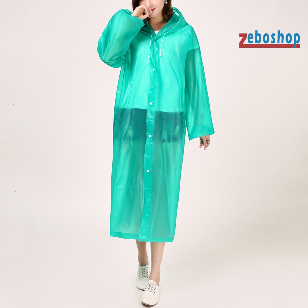 Áo Mưa Dáng Dài Có Mũ Trùm Chống Thấm Nước Có Thể Tái Sử Dụng Tiện Lợi