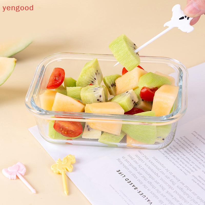 Set 6 / 8 / 10 Nĩa Ăn Tráng Miệng Hình Hoạt Hình Dễ Thương