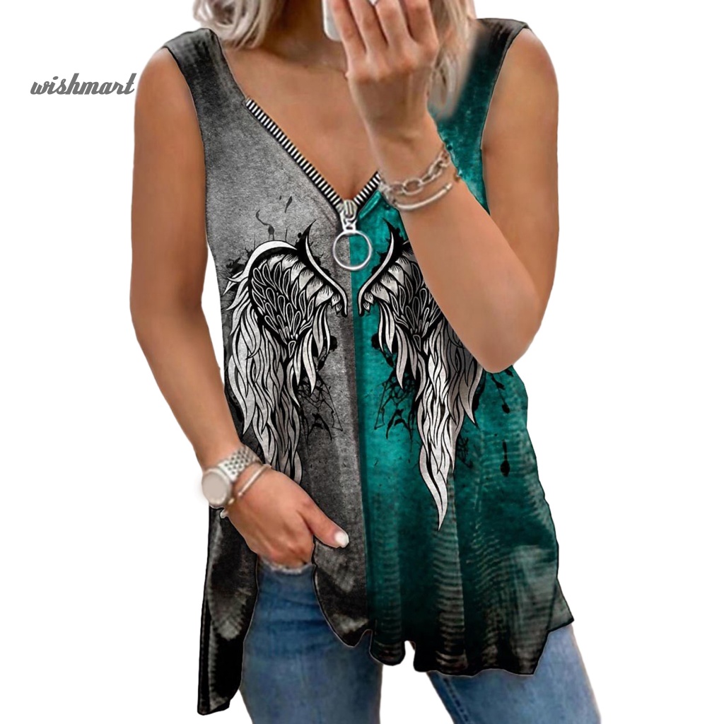 Áo Không Tay Cổ Chữ V Thời Trang Mùa Hè Dành Cho Nữ