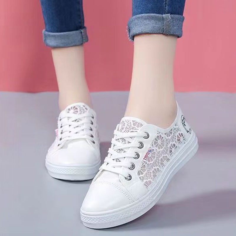 GUDETU  Giày Thể Thao Vải Canvas Thoáng Khí Thời Trang Phong Cách Cho Nữ