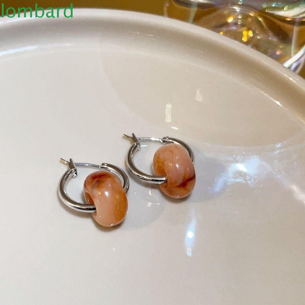 Bông Tai Hình Tròn Đơn Giản Phong Cách Hàn Quốc Thời Trang Dự Tiệc