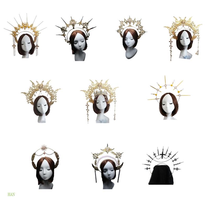 Phụ Kiện Vương Miện Kim Loại Tự Làm Phong Cách Lolita Vintage