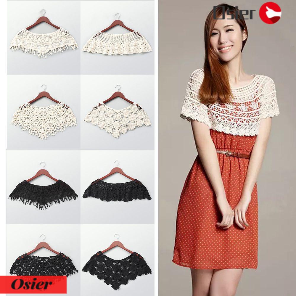 1 Khăn Choàng Poncho Đan Móc Phối Tua Rua Phong Cách Vintage Thời Trang Nữ