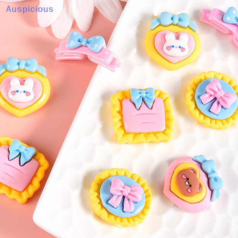 Set 10 Tượng Thỏ Mini Bằng Nhựa Resin Trang Trí Bánh Kem / Điện Thoại / Xe Hơi DIY