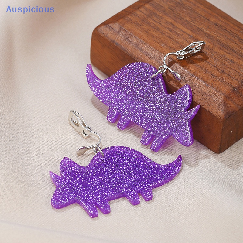 1 Đôi Bông Tai Hình Khủng Long Bằng Acrylic Nhiều Màu Dễ Thương Cho Bé