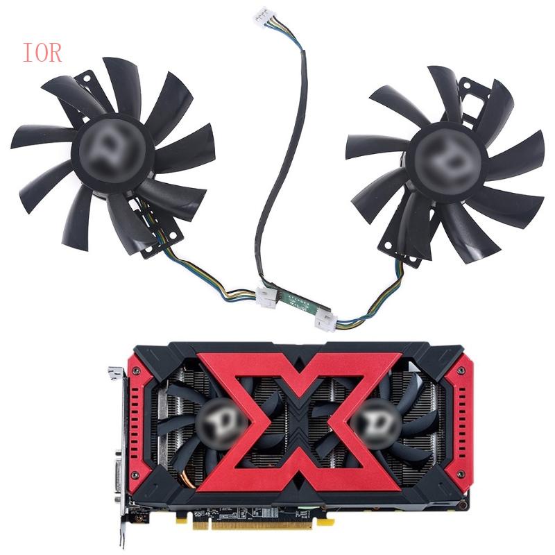 Quạt Tản Nhiệt Thẻ Đồ Họa IOR 2 Cái GA91S2H VGA 4Pin 12V 0 35A Cho Dataland
