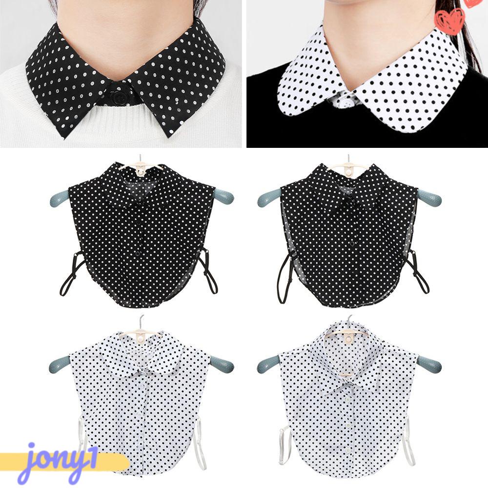 Cổ Áo Rời Màu Trắng Đen Phong Cách Vintage Thời Trang