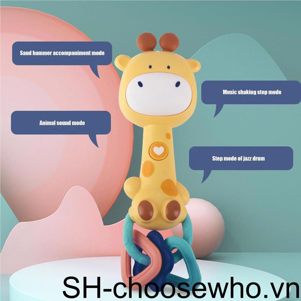 Lục Lạc Hình Động Vật Phát Ra Âm Thanh Vui Nhộn Dành Cho Các Bé