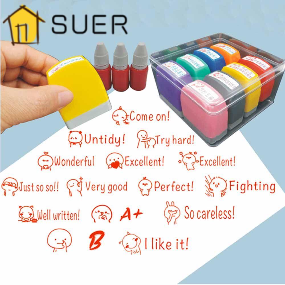 Con Dấu Hoạt Hình Chữ Tiếng Anh Độc Đáo Trang Trí Sổ Tay Cho Bé DIY