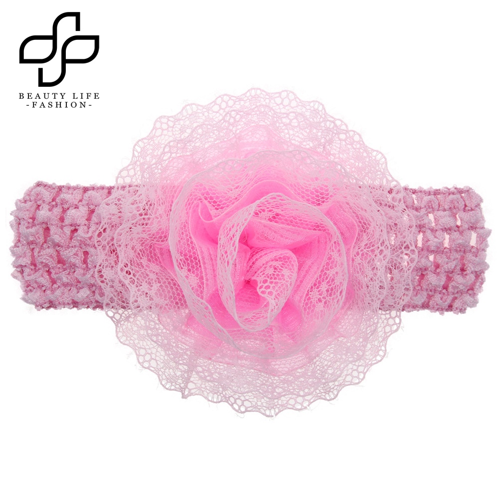 Băng Đô Ren Hoa Co Giãn Dễ Thương Dành Cho Bé Gái