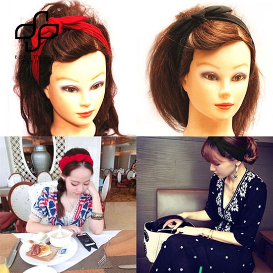 Băng Đô Tai Thỏ Thắt Nơ Thời Trang Cho Nữ