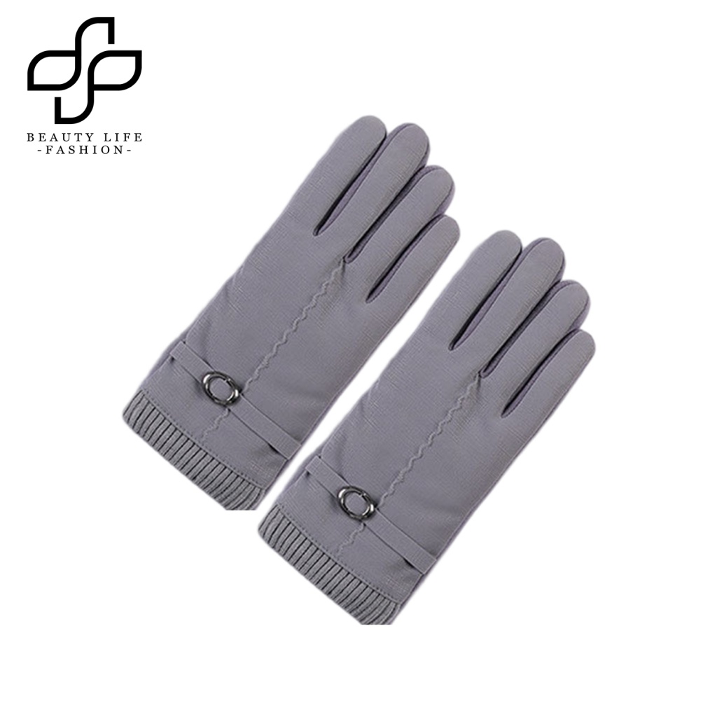 1 Đôi Găng Tay Siêu Mềm Giữ Ấm Chống Thấm Nước Có Thể Chạm Màn Hình Cảm Ứng Thời Trang Mùa Đông Cho Nữ