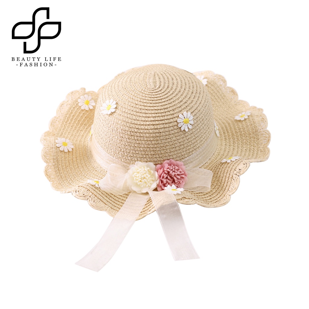 Set Túi Cói Vành Rộng Đính Nơ Thời Trang Cho Nữ