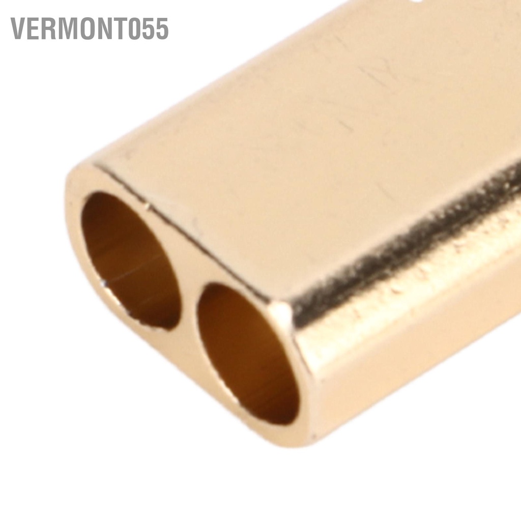 Vermont055 10 Chiếc Hợp Kim Nhôm Khẩn Cấp Còi Sinh Tồn Đôi Ống Tần Số Cao Có Móc Khóa