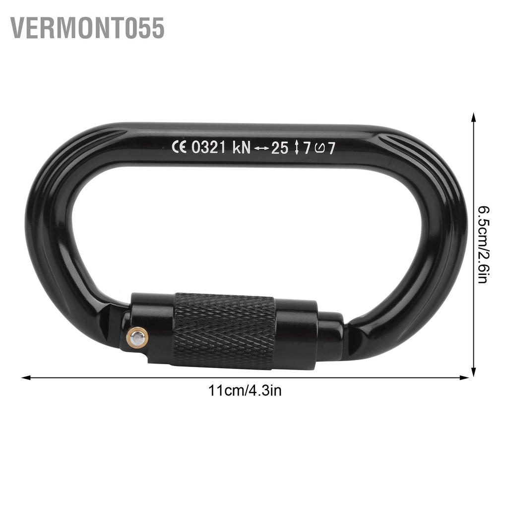 Vermont055 Leo núi ngoài trời Loại O Khóa tự động Bảo vệ an toàn mở rộng 25KN Carabiner