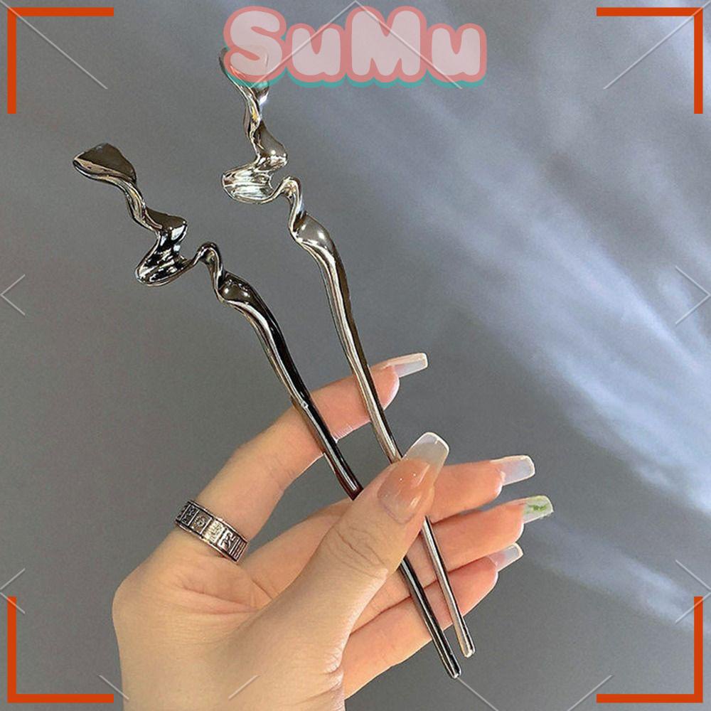 Kẹp Tóc Họa Tiết Hình Học Tối Giản Cho Nữ