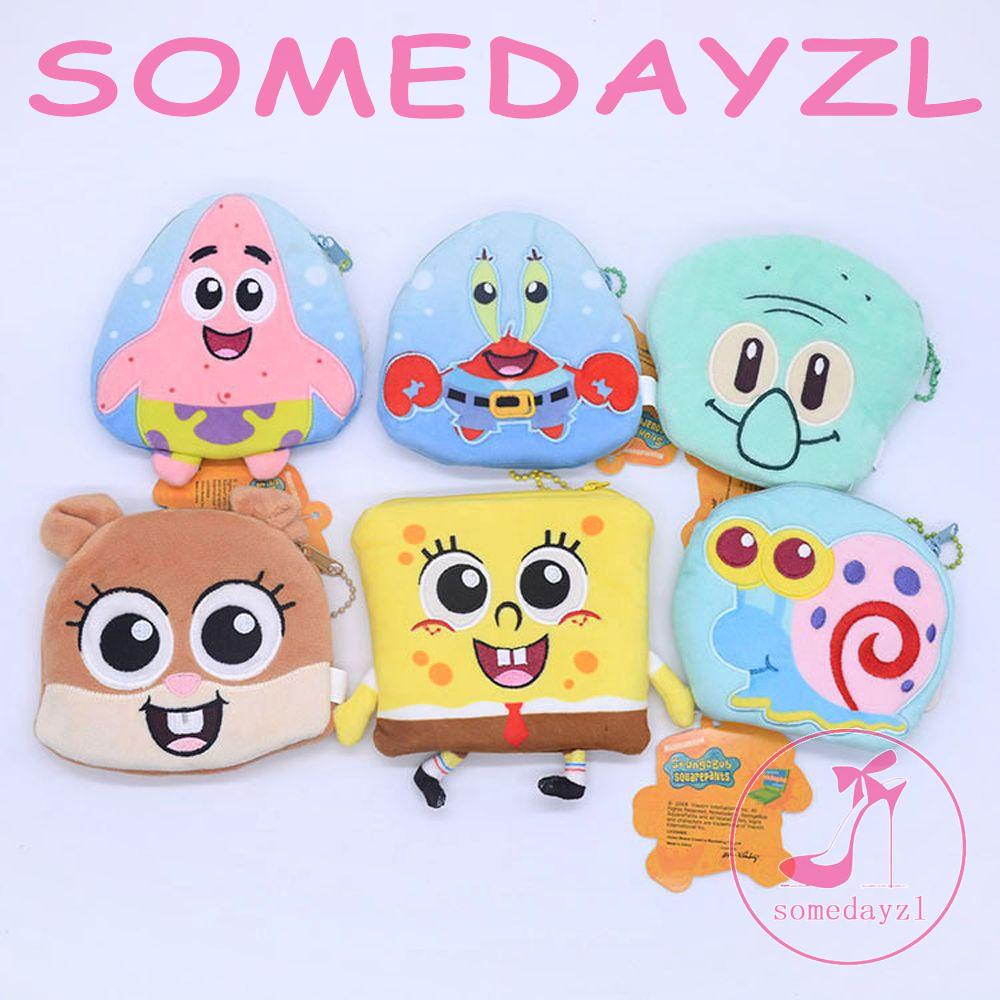 Ví Đựng Tiền Xu / Thẻ Có Khóa Kéo Phủ Lông Phong Cách Hàn Quốc Dễ Thương Cho Bé Gái