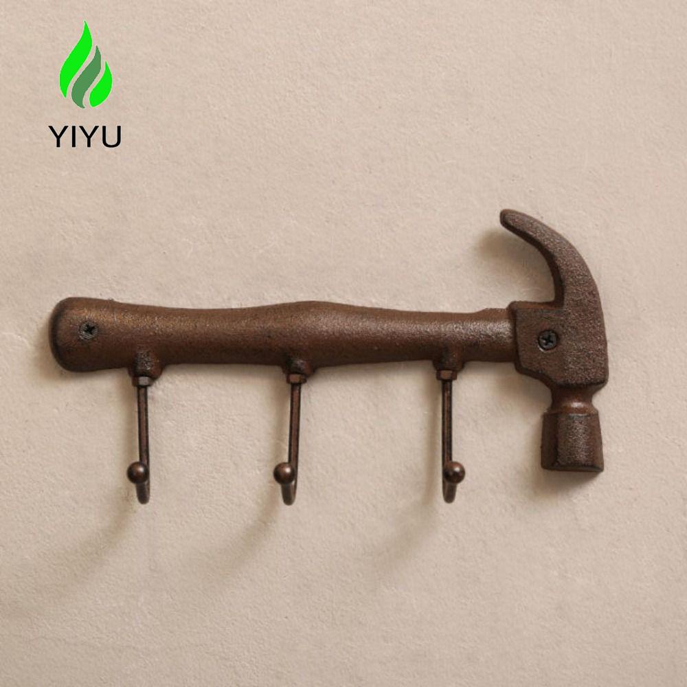 YIYU Giá Đỡ Chìa Khóa 3 Móc Treo Tường Bằng Sắt TYLER1