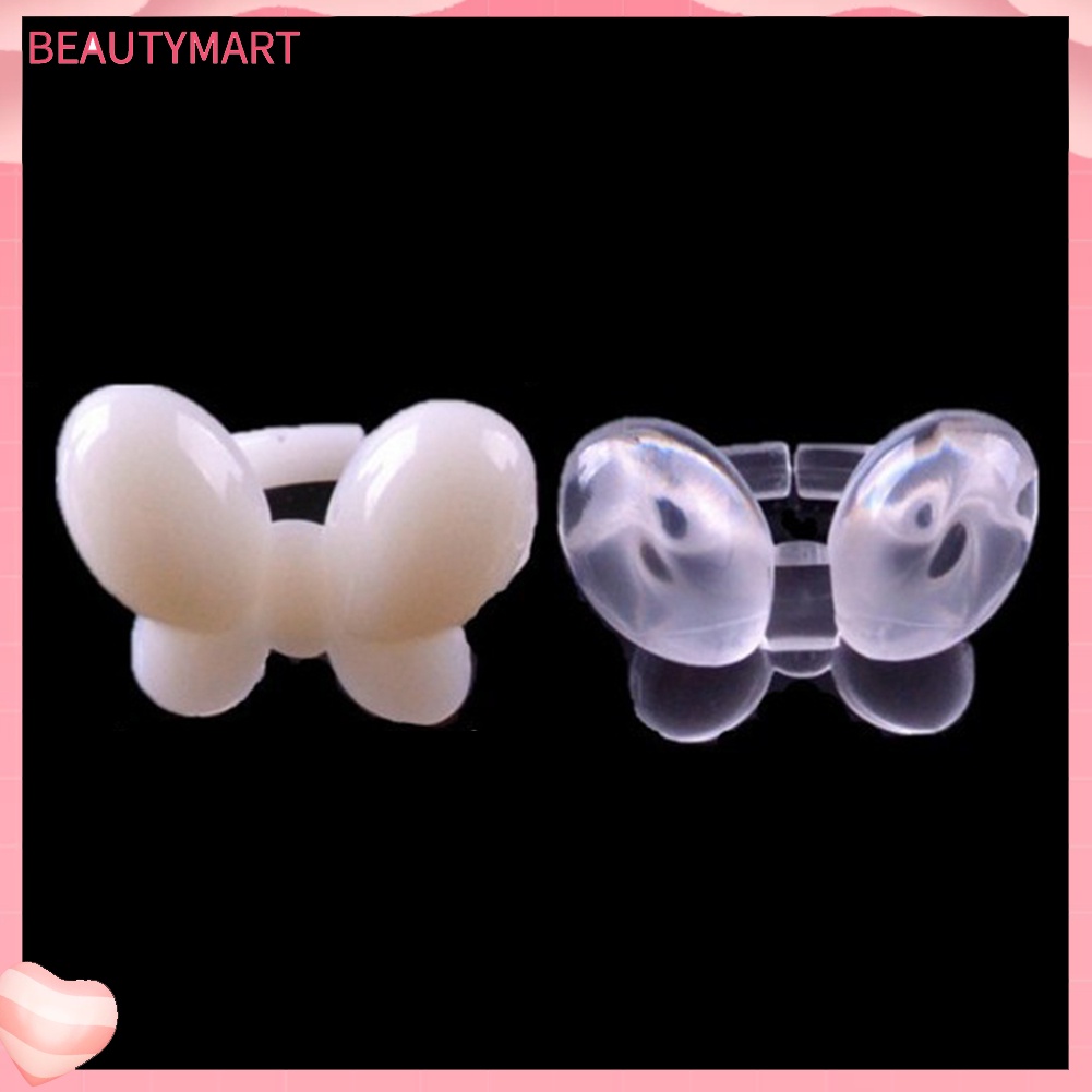 Set 50 Nhẫn Hình Bướm Dễ Thương Dùng Trưng Bày Lọ Sơn Móng Tay Gel UV