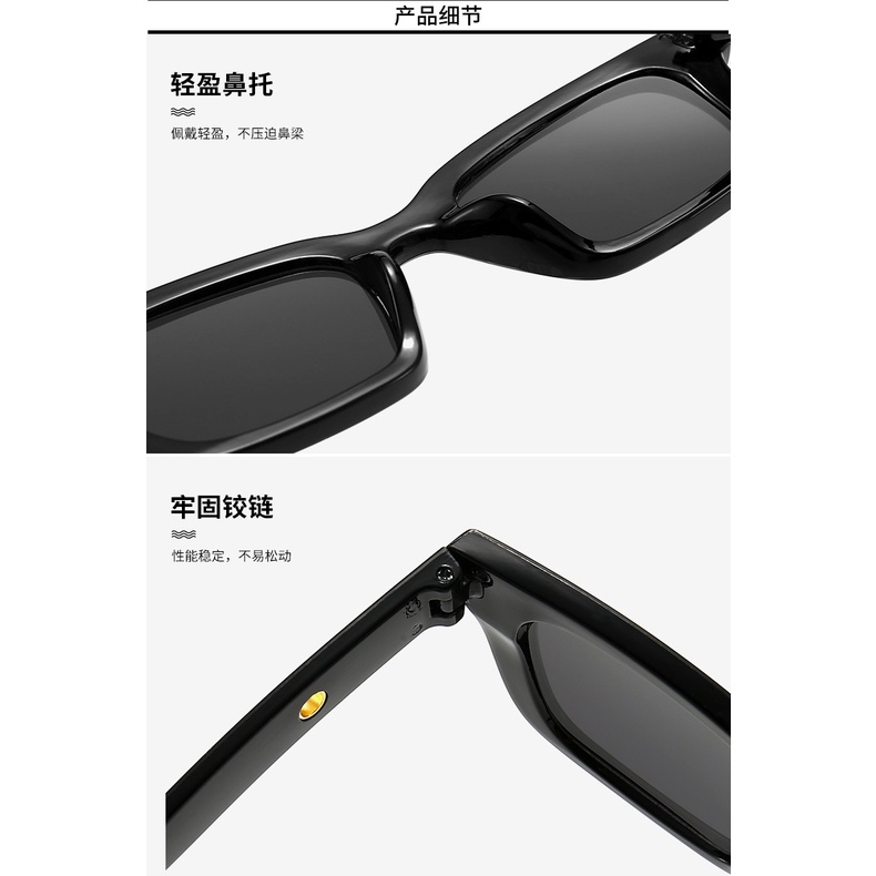 Kính Mát Gọng Vuông Tròn Y2K Thời Trang Mới Cho Nam Và Nữ