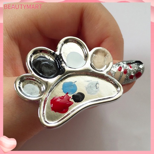 Nhẫn Hở Hình Dấu Chân Mini Trang Trí Móng Tay Nghệ Thuật Cho Nữ [beautymart]