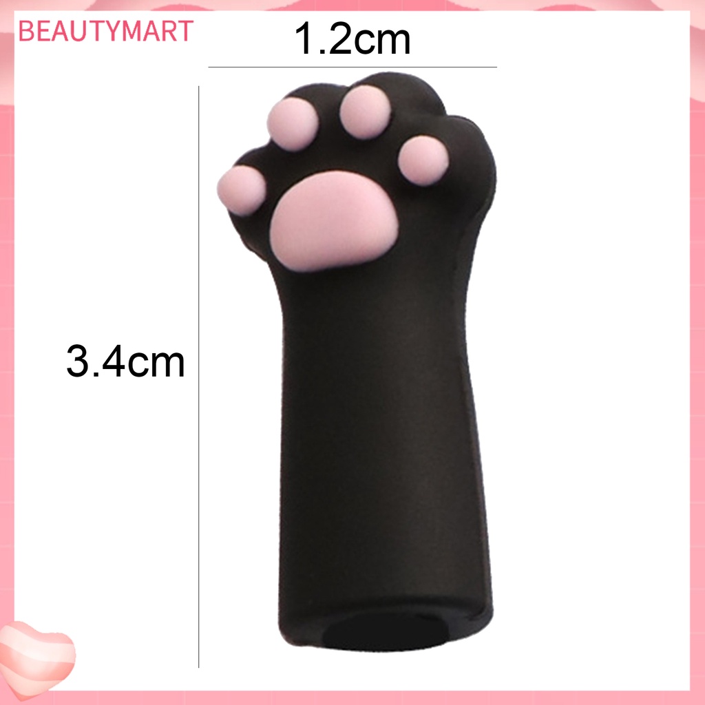 Nắp Silicon Bảo Vệ Nhíp Làm Móng Tay Tránh Đau Hình Mèo Tiện Dụng Cho Gia Đình