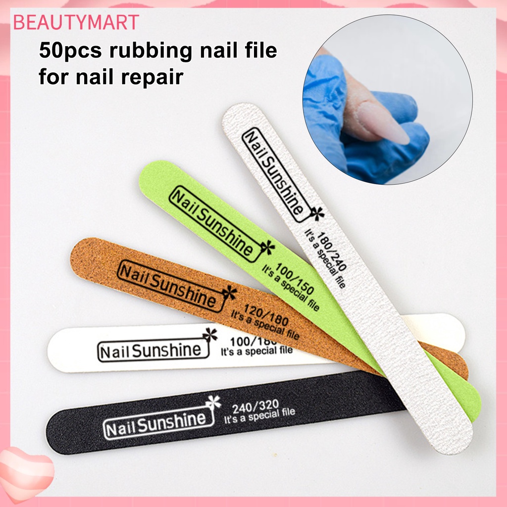 Bộ 50 Cây Dũa Móng Tay Hai Mặt Bằng Acrylic Tự Nhiên