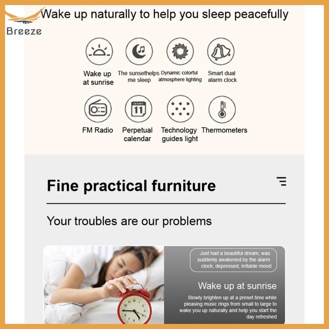 Đồng Hồ Báo Thức Điện Tử Có Đèn Led Hiển Thị Nhiệt Độ 12 / 24 Giờ