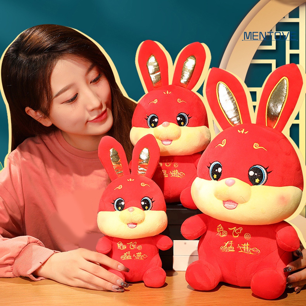 Thỏ Nhồi Bông Mềm Mại 27 / 33 / 42cm Trang Trí Nhà Cửa Dịp Năm Mới 2023