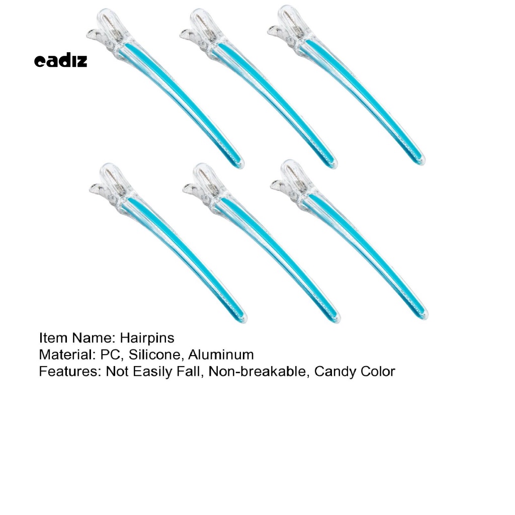 Bộ 6 Kẹp Tóc Bằng Nhôm Màu Sắc Ngọt Ngào Không Để Lại Dấu Vết Tiện Dụng