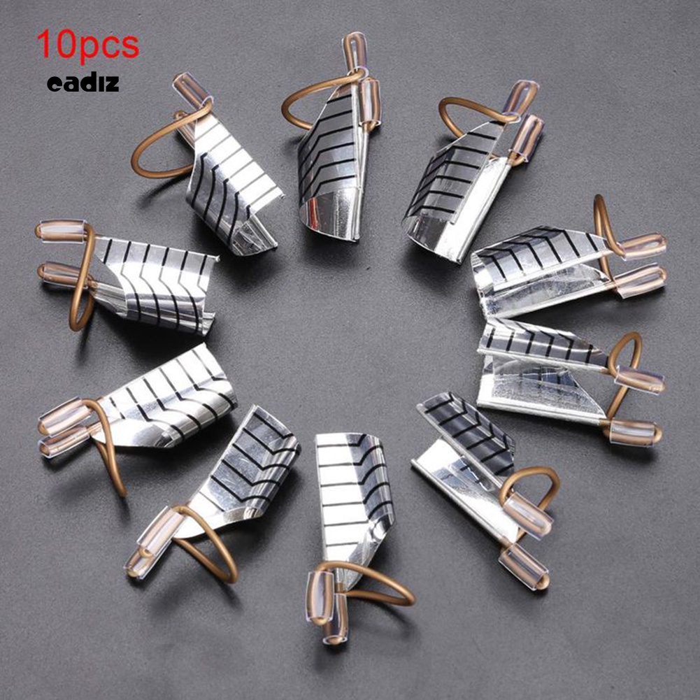 Set 10 Miếng Định Hình Nối Dài Móng Tay Bằng Nhôm Có Thể Tái Sử Dụng