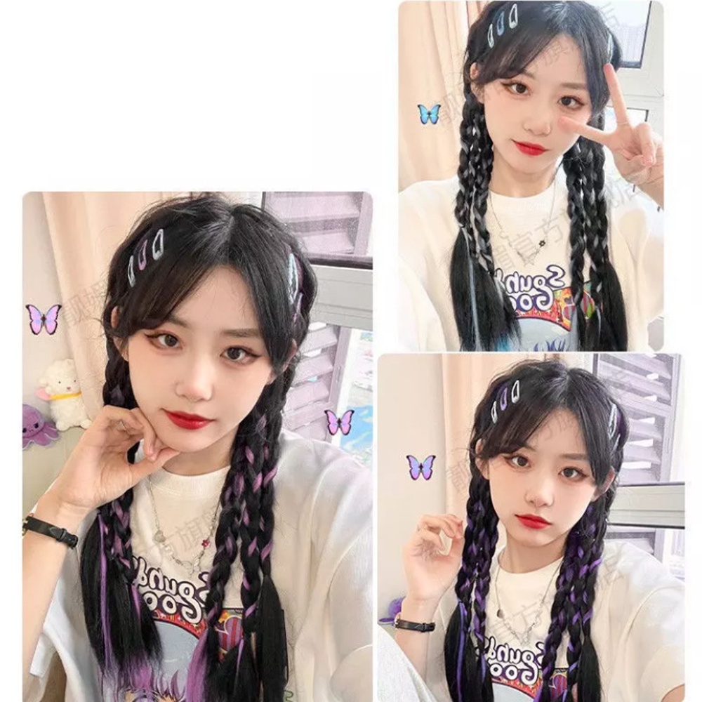 Tóc Giả Thắt Bím Đuôi Ngựa Phong Cách Hàn Quốc Tự Nhiên Cho Nữ