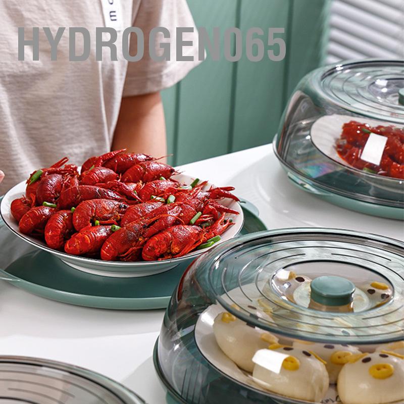 Hydrogen065 Dish Cover PET Cách nhiệt Lưu trữ Chống bụi trong suốt để nấu ăn dã ngoại tại nhà