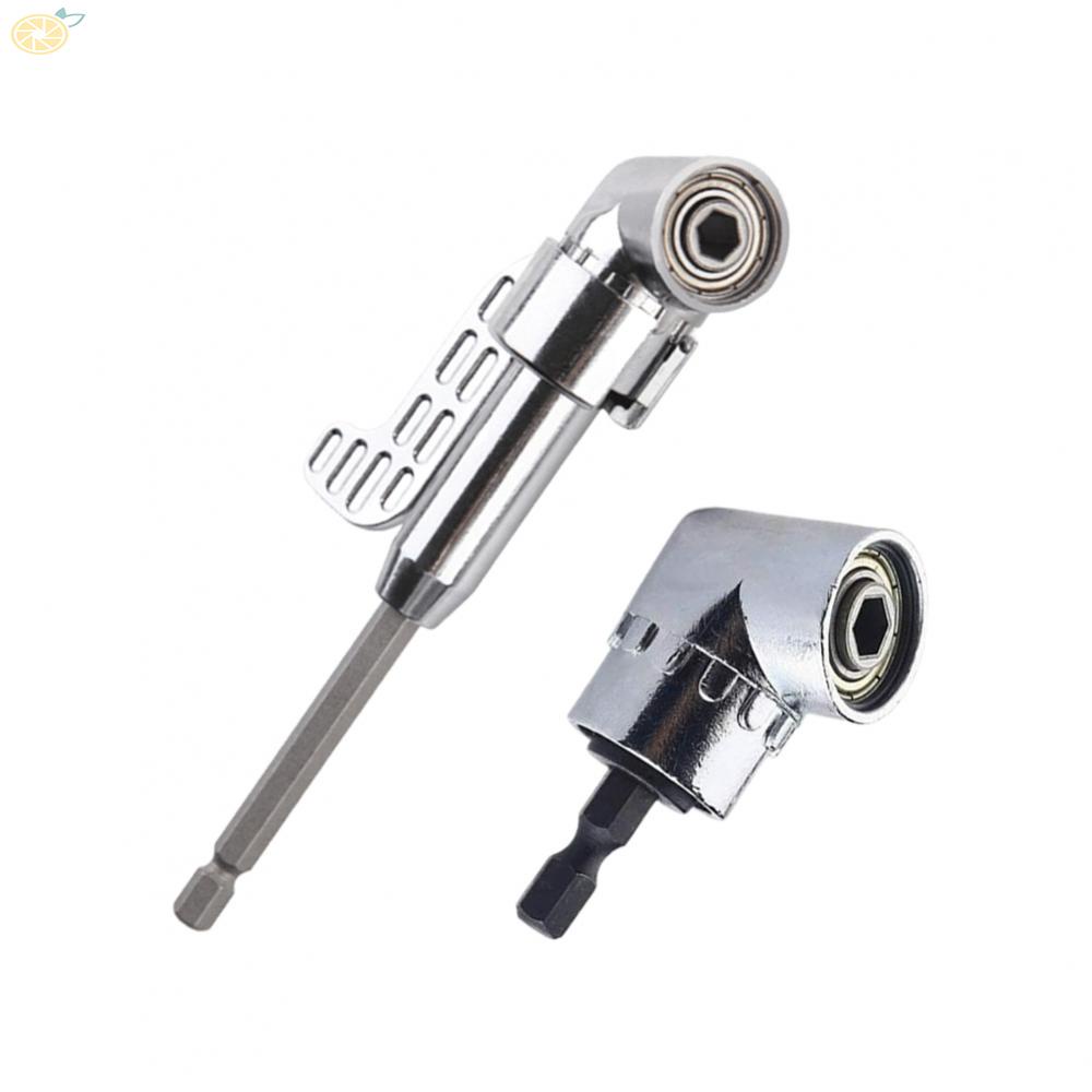 【VARSTR】Electric Drill Compatible 105 Degree Angle Extension Hex Drill Bit Screwdriver Socket Holder Adaptor
