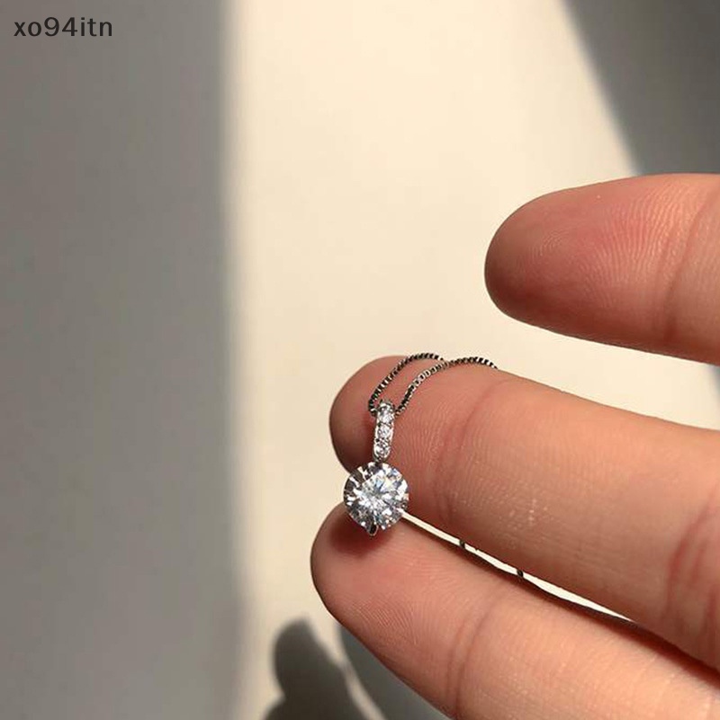 Vòng cổ Mặt Tròn Đính Đá Lấp Lánh Thời Trang Cho Nữ