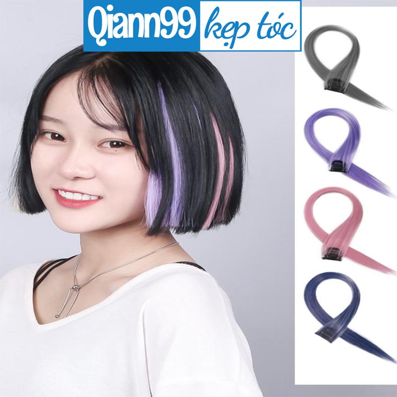 ❤️Tóc giả kẹp dài thẳng xoăn light 60cm lọn nhiều màu phong cách Hàn Quốc