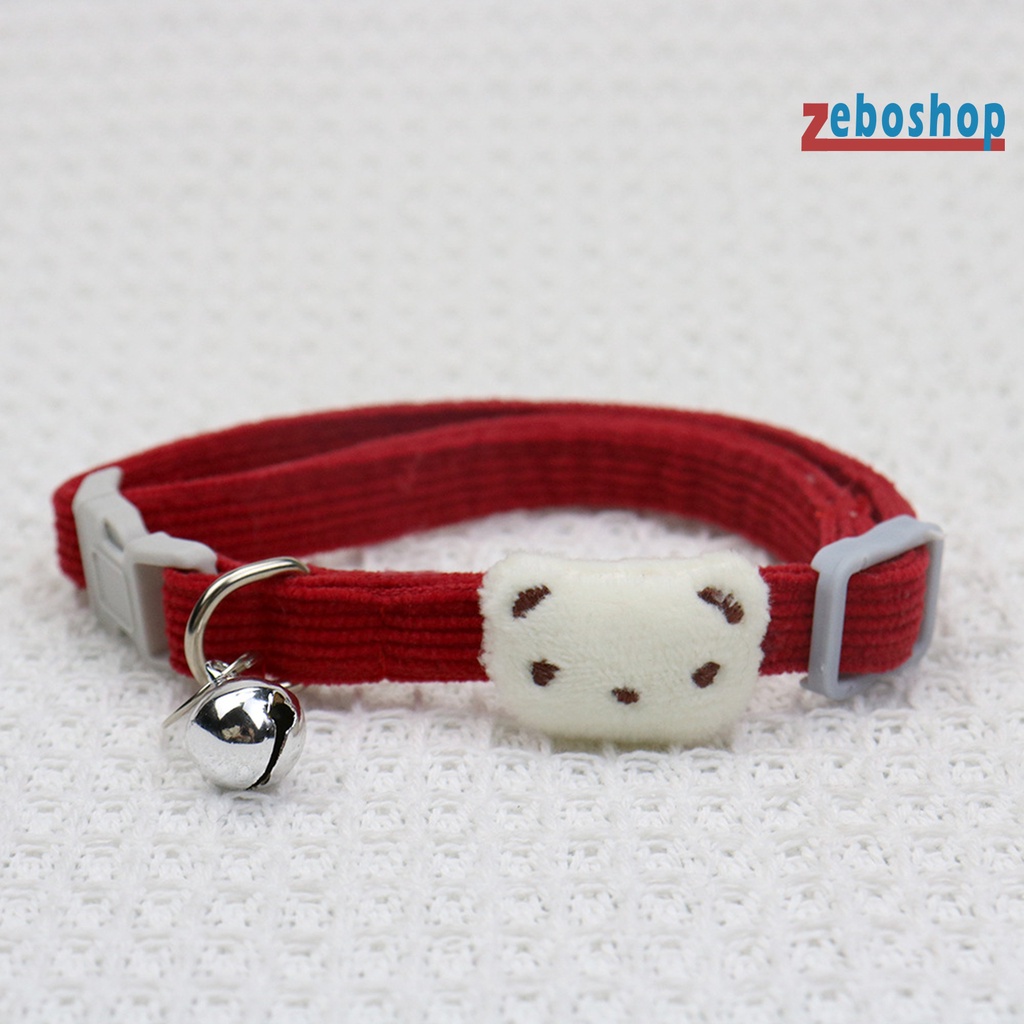 Vòng Cổ Co Giãn Thoáng Khí Có Chuông Thời Trang Cho Thú Cưng