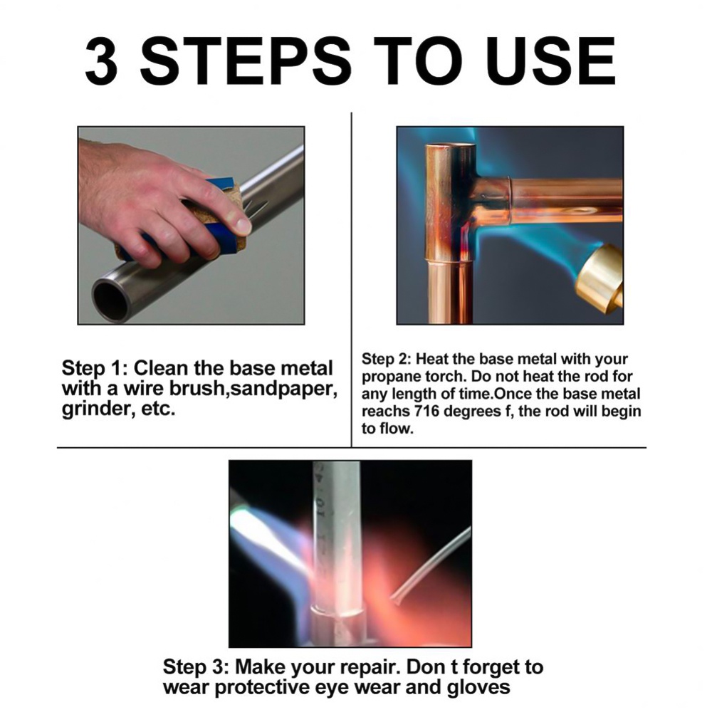 Set 10/ 50 que hàn RIRIHI bằng nhôm thông dụng dễ sử dụng