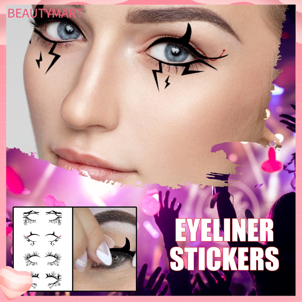 Miếng Dán Phấn Mắt Hình Dơi Bằng Nhựa Dùng Một Lần Thời Trang Kinh Dị Cho Nữ