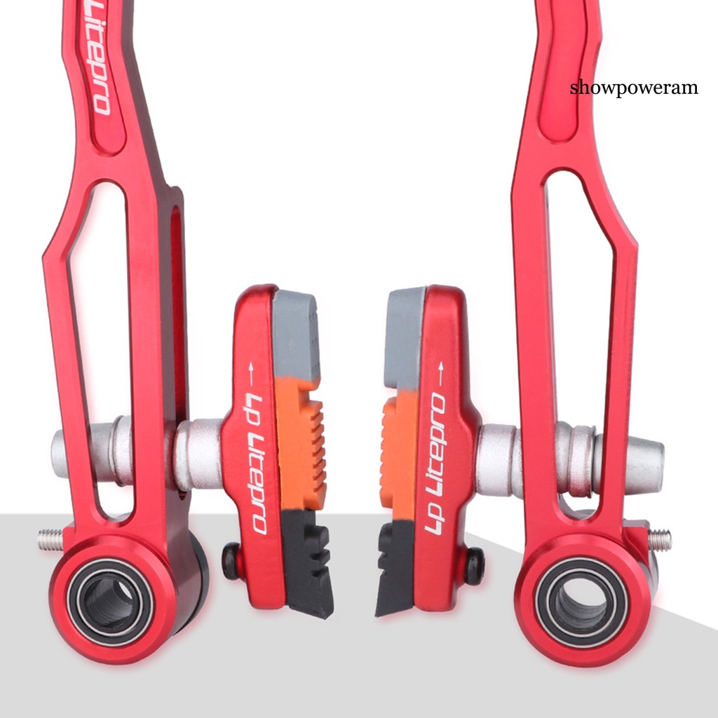 1 Cặp Má Phanh Xe Đạp Hình Chữ V Bằng Cao Su Dày Dặn Giảm Tiếng Ồn Tiện Dụng