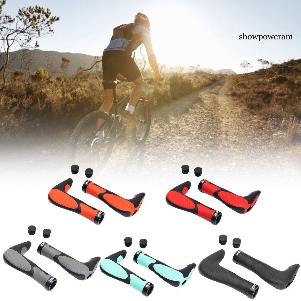 1 Cặp Vỏ Bọc Tay Lái Xe Đạp Leo Núi Bằng Silicone Chống Trượt