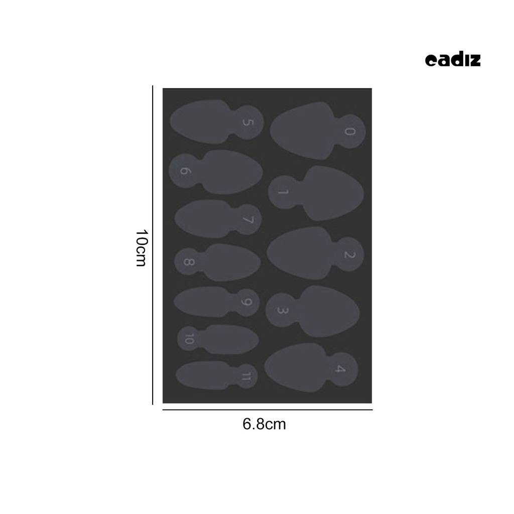 Bộ 12 Khuôn Nối Móng Tay Nhiều Hình Dạng Có Thể Tháo Rời DIY