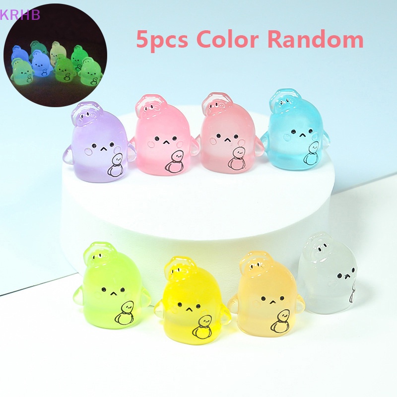 Bộ 5 Mô Hình Xe Hơi Mini Bằng Nhựa Phát Sáng Dễ Thương Trang Trí Nhà Cửa / Sân Vườn Mới