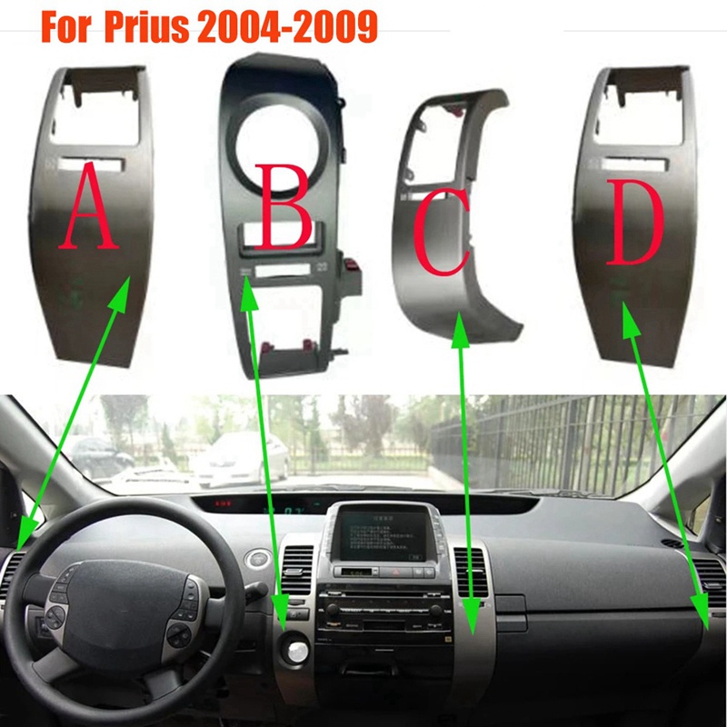 Khung Trang Trí Bảng Điều Khiển Máy Điều Hòa Cho toyota prius 2004-2009 Ốp