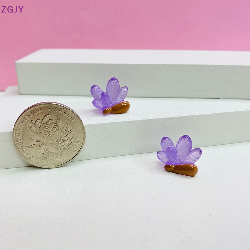 Set 10 Mô Hình San Hô Nhựa Trong Suốt Màu Dạ Quang Trang Trí Nhà Búp Bê Mới