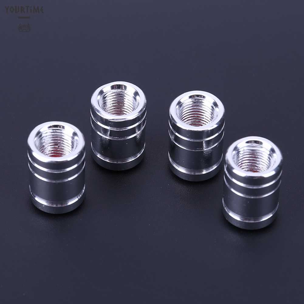 Set 4 Nắp Van Bánh Xe Bằng Hợp Kim Nhôm Nhiều Màu Sắc