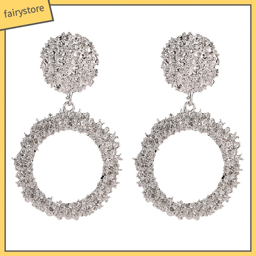 Bông Tai Hình Tròn Rỗng Thời Trang Dành Cho Nữ