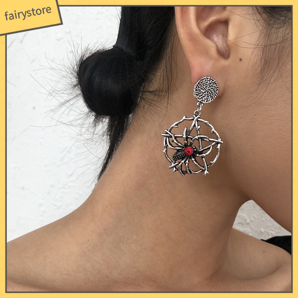 1 Đôi Bông Tai Hợp Kim Dáng Dài Chống Gỉ Phong Cách Vintage