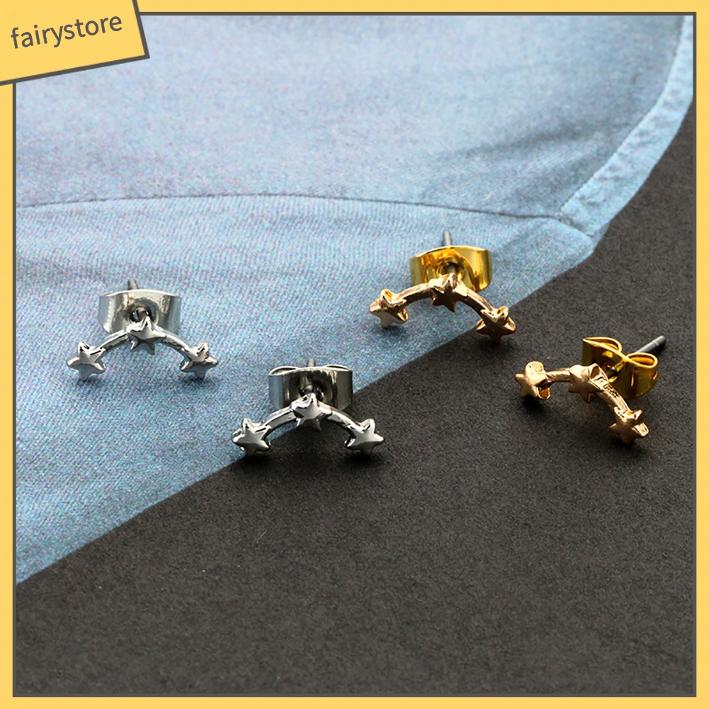 1 Đôi Bông Tai Hình Ngôi Sao Nhỏ Thanh Lịch Thời Trang Dành Cho Nữ