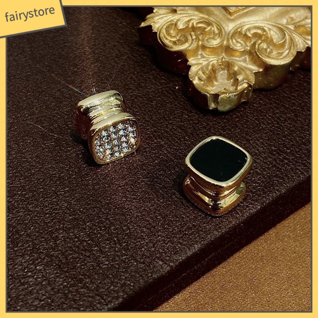 1 Đôi Bông Tai Đính Kim Cương Giả Không Cần Xỏ Lỗ Dành Cho Nữ